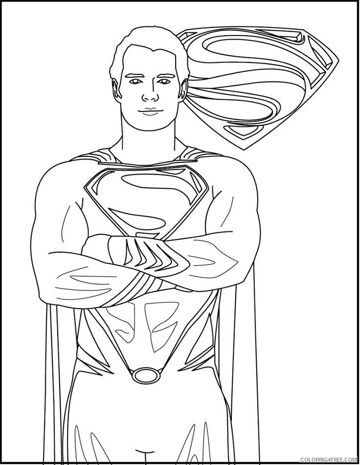 justice league coloring pages super man Coloring4free