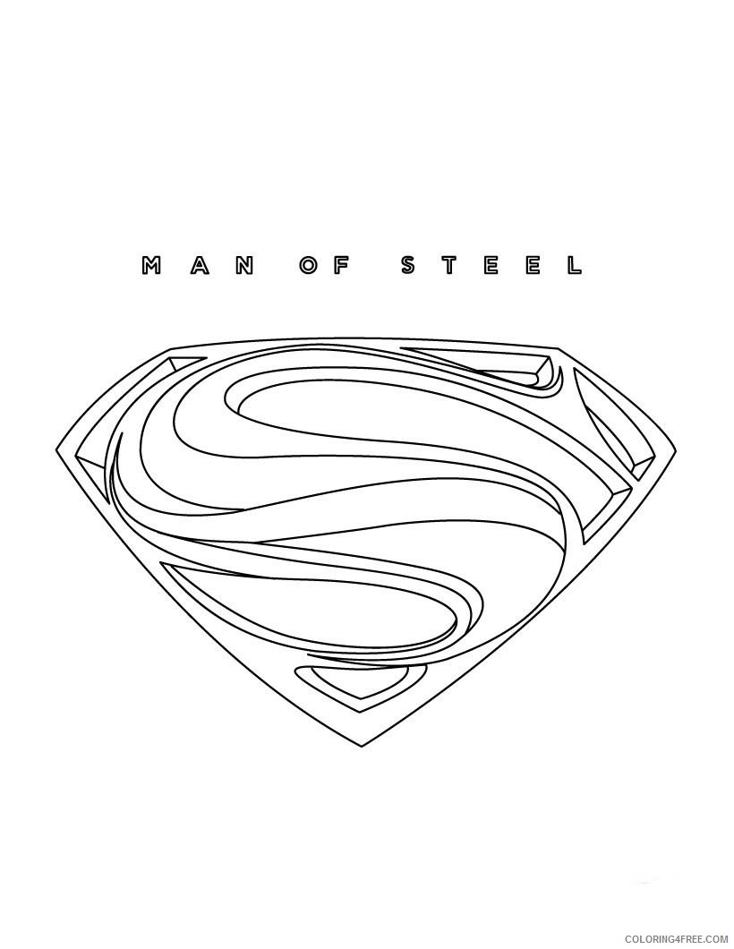 justice league coloring pages superman logo Coloring4free