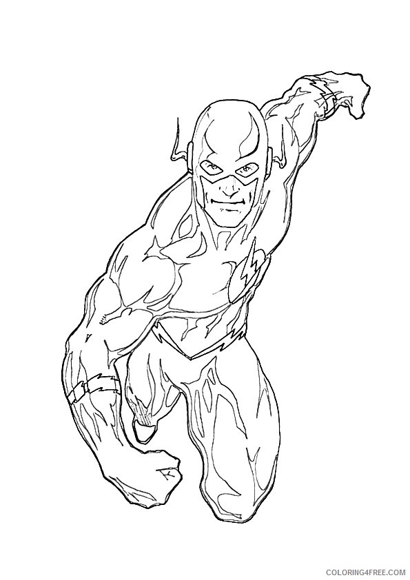 justice league coloring pages the flash Coloring4free
