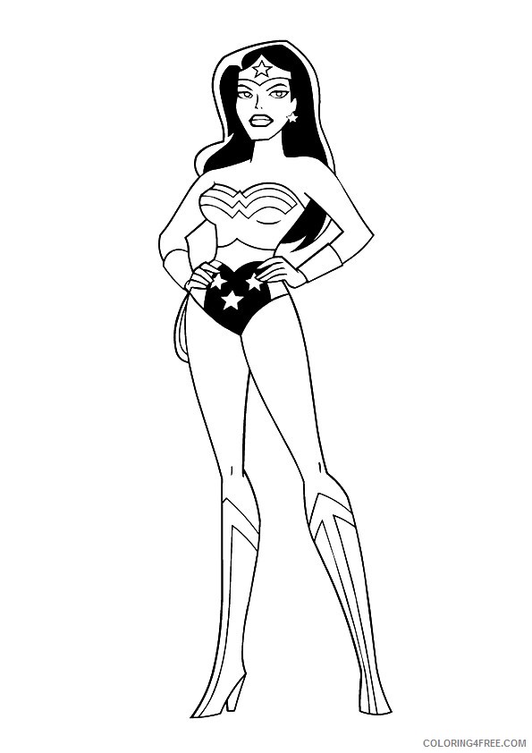 justice league coloring pages wonder woman Coloring4free