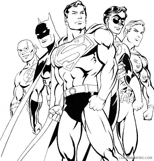 justice league superman coloring pages Coloring4free