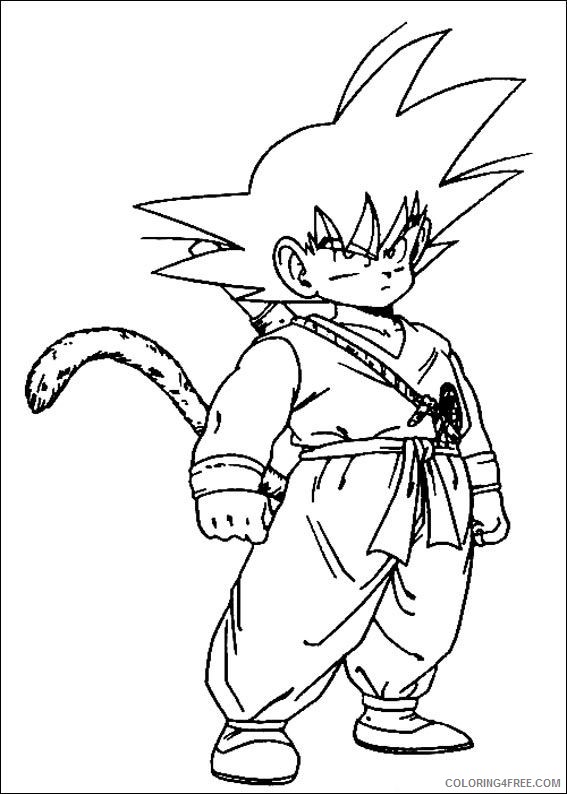 kid goku coloring pages to print Coloring4free
