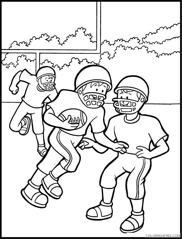 kids playing football coloring pages Coloring4free