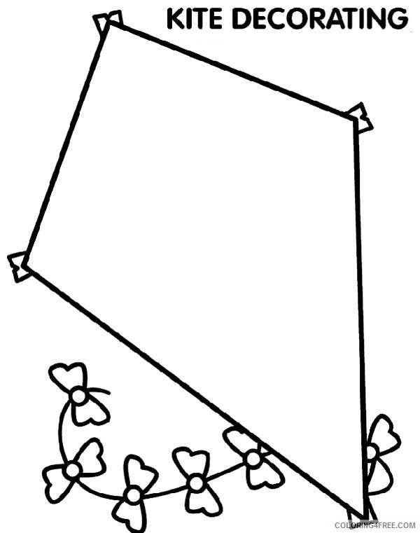 kite coloring pages to print Coloring4free