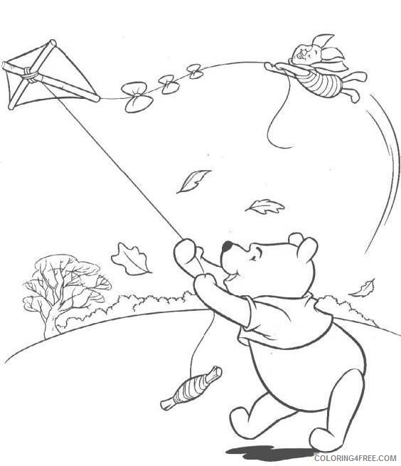 kite coloring pages winnie the pooh Coloring4free