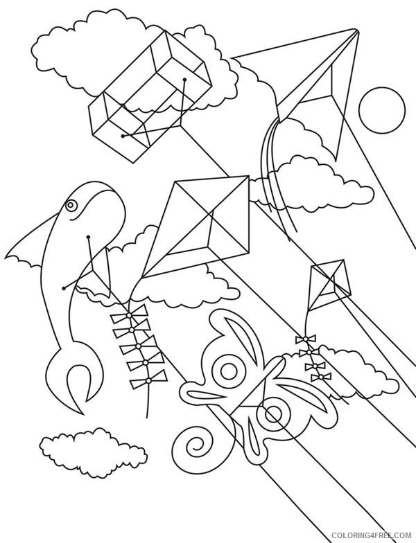 kite festival coloring pages Coloring4free
