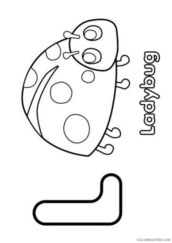 ladybug coloring pages l for ladybug Coloring4free