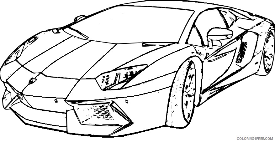 lamborghini aventador coloring pages front view Coloring4free