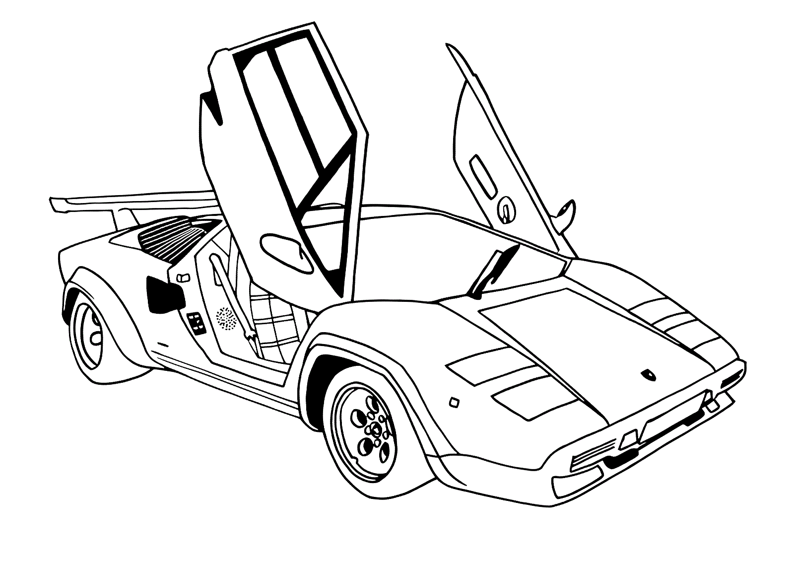 lamborghini coloring pages doors open up Coloring4free