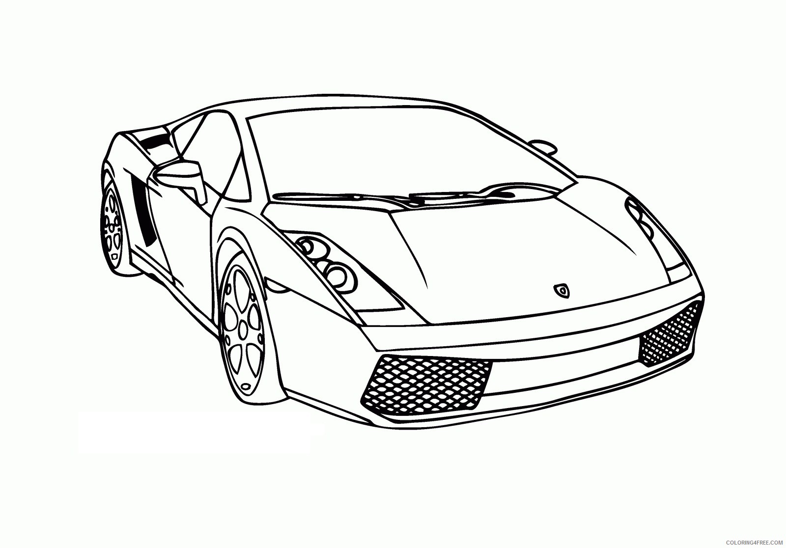 lamborghini coloring pages front view Coloring4free