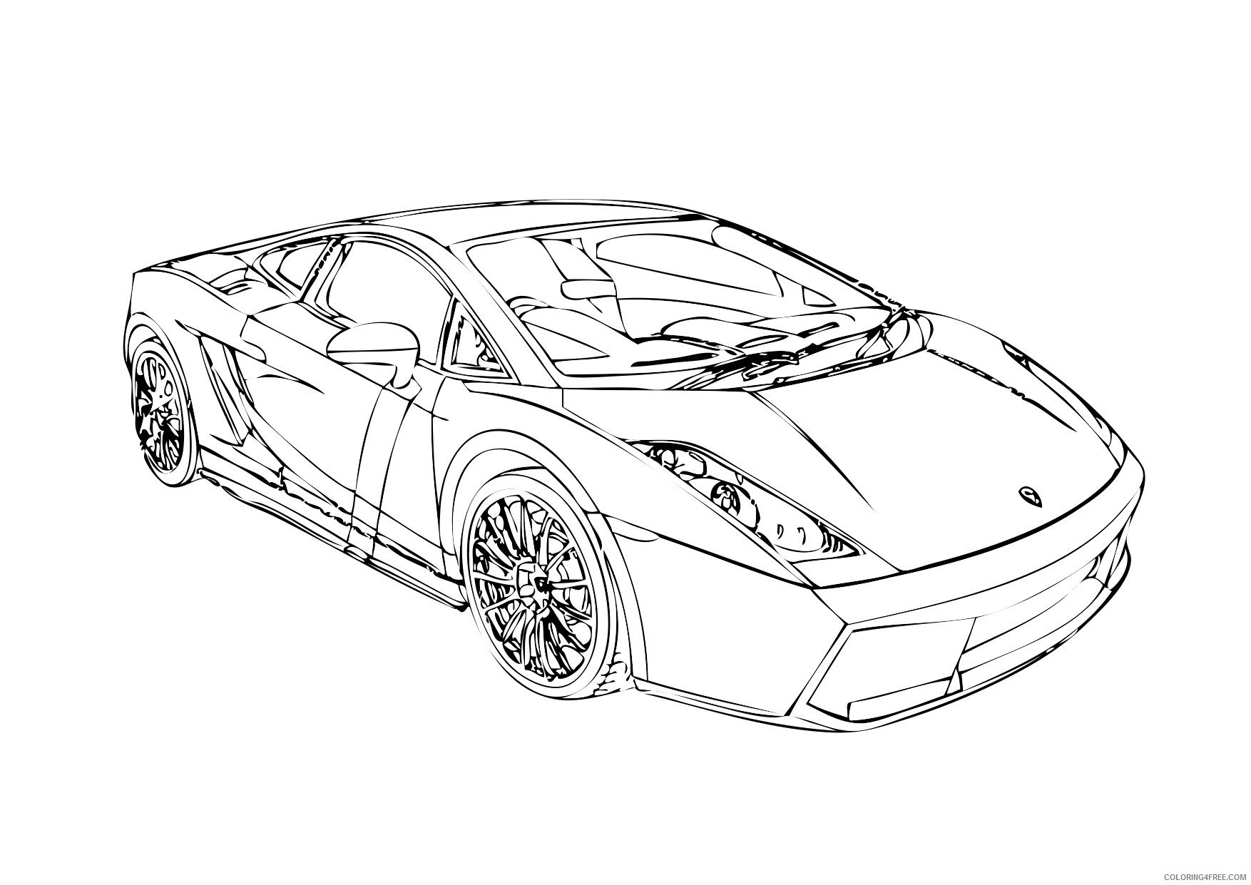 lamborghini coloring pages side view Coloring4free