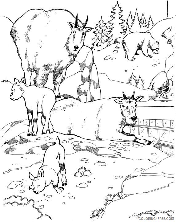 landscape coloring pages with animals Coloring4free