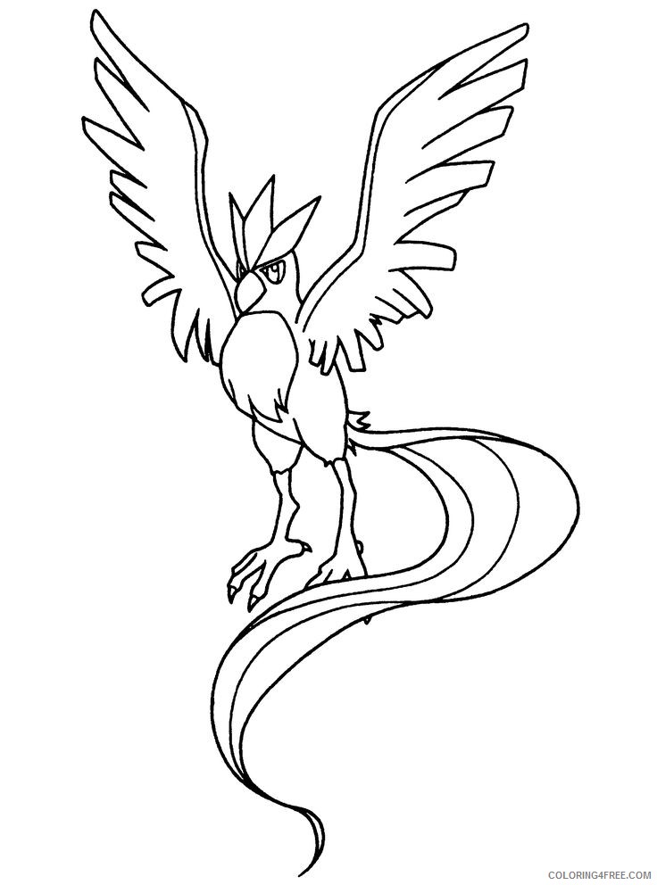 legendary pokemon coloring pages articuno Coloring4free
