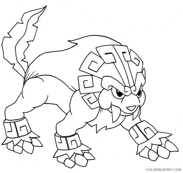 legendary pokemon coloring pages dog Coloring4free