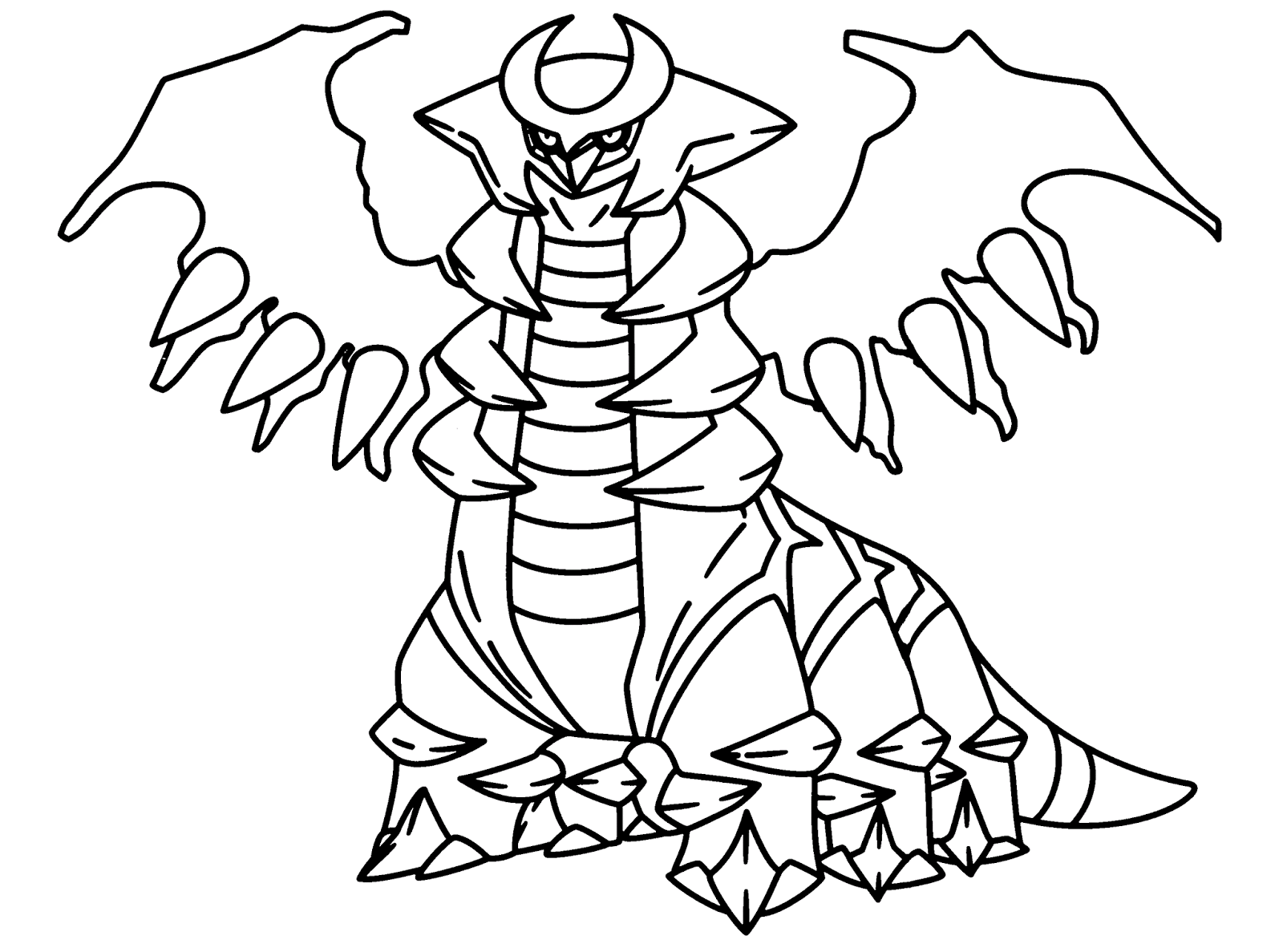 legendary pokemon coloring pages giratina Coloring4free