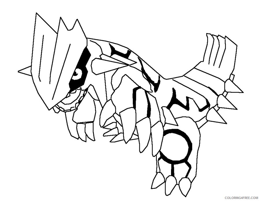 legendary pokemon coloring pages groudon Coloring4free