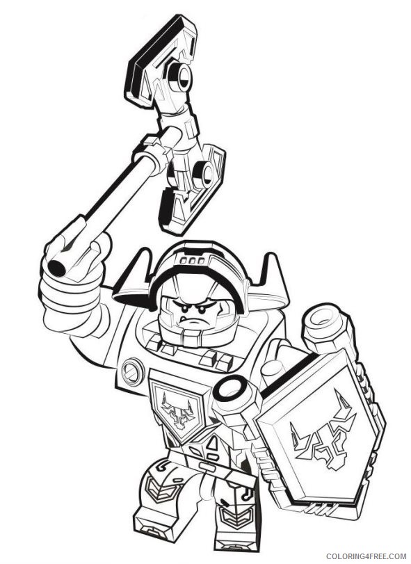 lego coloring pages nexo knights Coloring4free