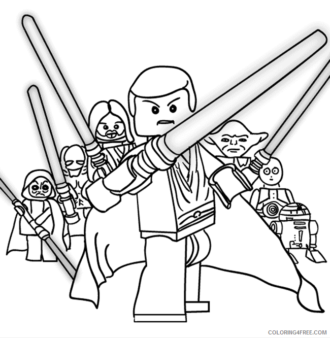 lego coloring pages star wars Coloring4free