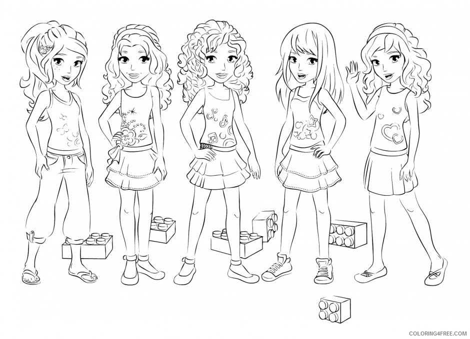 lego friends coloring pages all characters Coloring4free