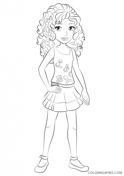 lego friends coloring pages andrea Coloring4free