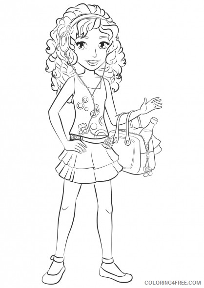 lego friends coloring pages andrea shopping Coloring4free