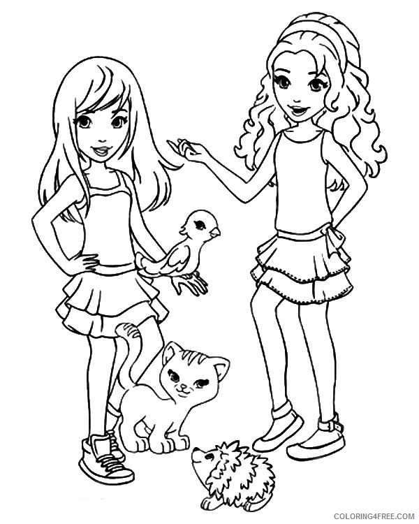 lego friends coloring pages sthepanie and emma Coloring4free
