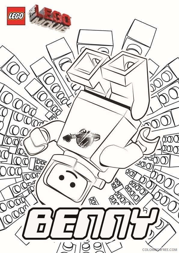 lego movie coloring pages benny Coloring4free