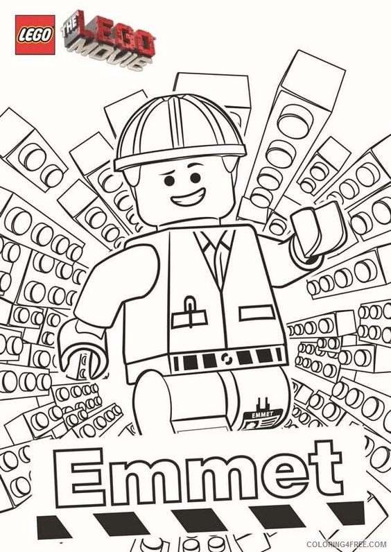 lego movie coloring pages emmet Coloring4free
