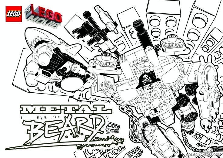 lego movie coloring pages metal beard Coloring4free