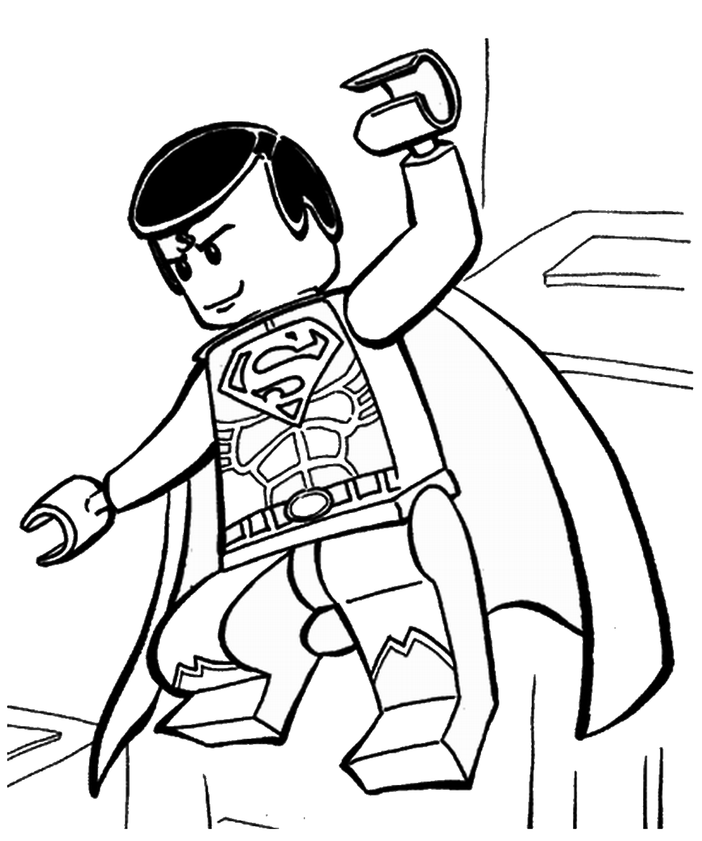 lego movie coloring pages superman Coloring4free