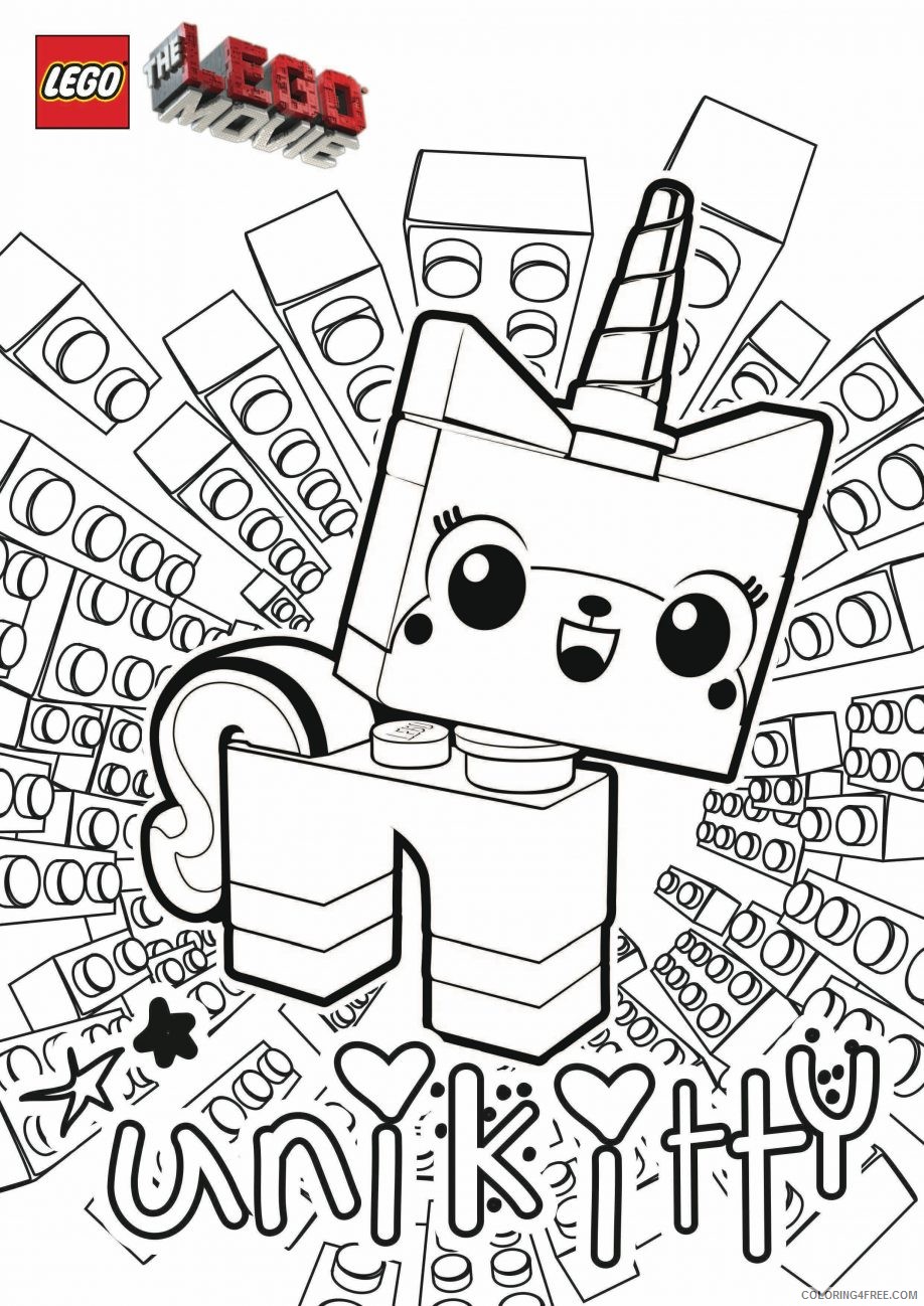 lego movie coloring pages unikitty Coloring4free