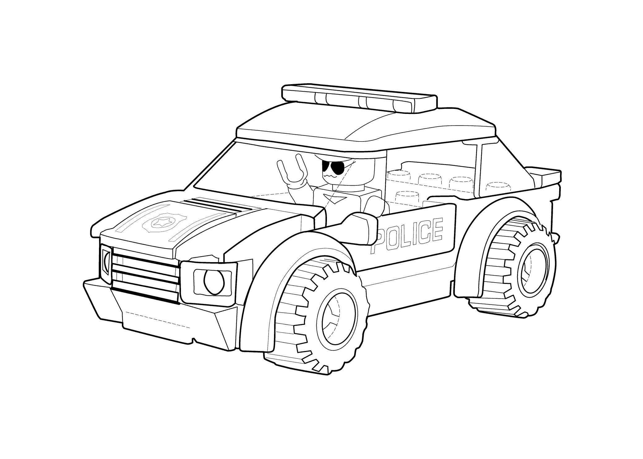 lego police coloring pages for kids Coloring4free