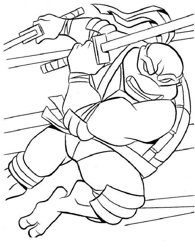 leonardo ninja turtle coloring pages Coloring4free