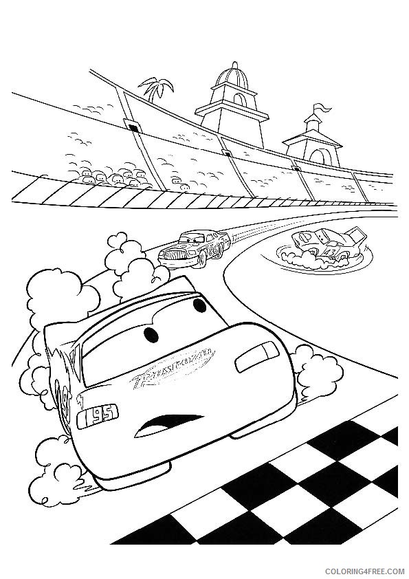 lightning mcqueen coloring pages almost finish Coloring4free