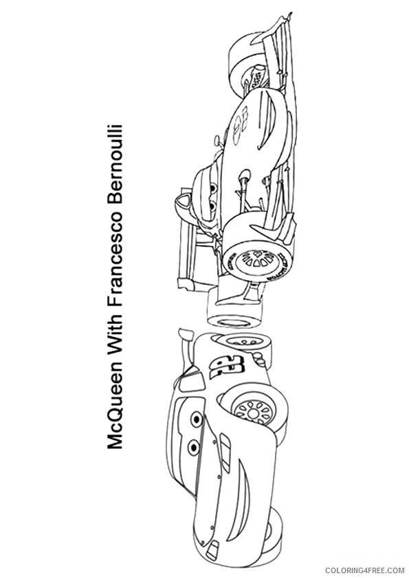 lightning mcqueen coloring pages and francesco Coloring4free
