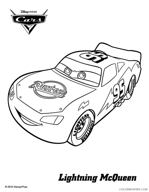 lightning mcqueen coloring pages cars movie Coloring4free