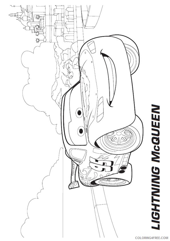 lightning mcqueen coloring pages for kids Coloring4free