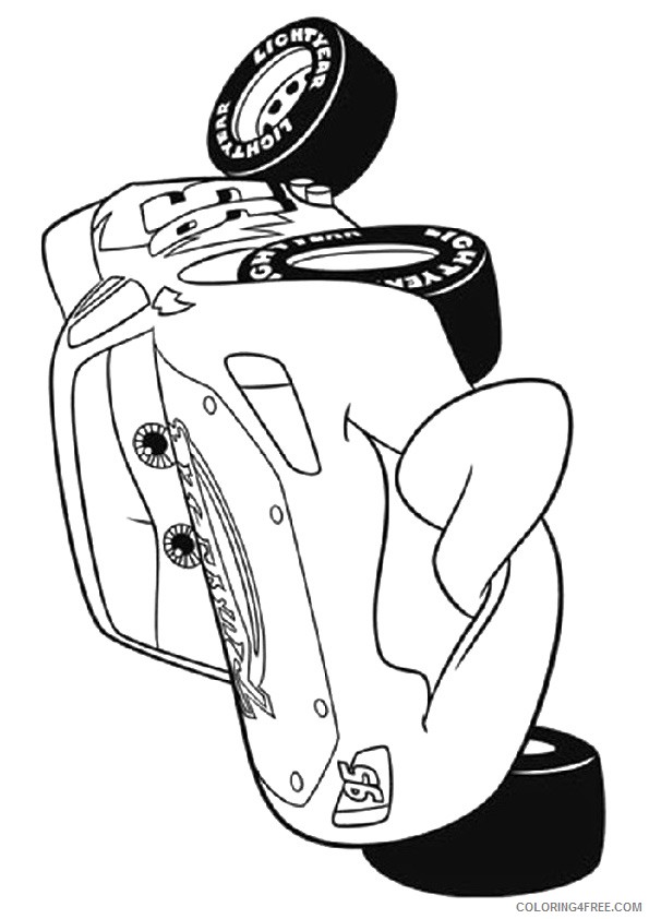 lightning mcqueen coloring pages funny face Coloring4free