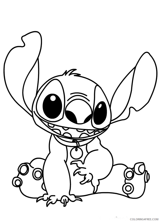lilo and stitch coloring pages for kids Coloring4free