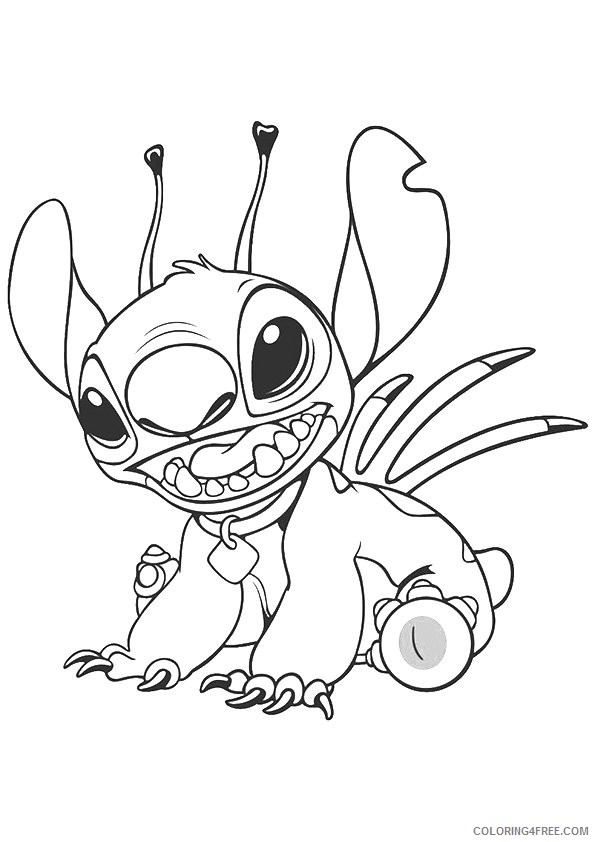 lilo and stitch coloring pages for kids printable Coloring4free