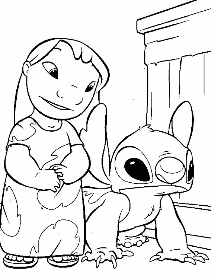 lilo and stitch coloring pages to print Coloring4free