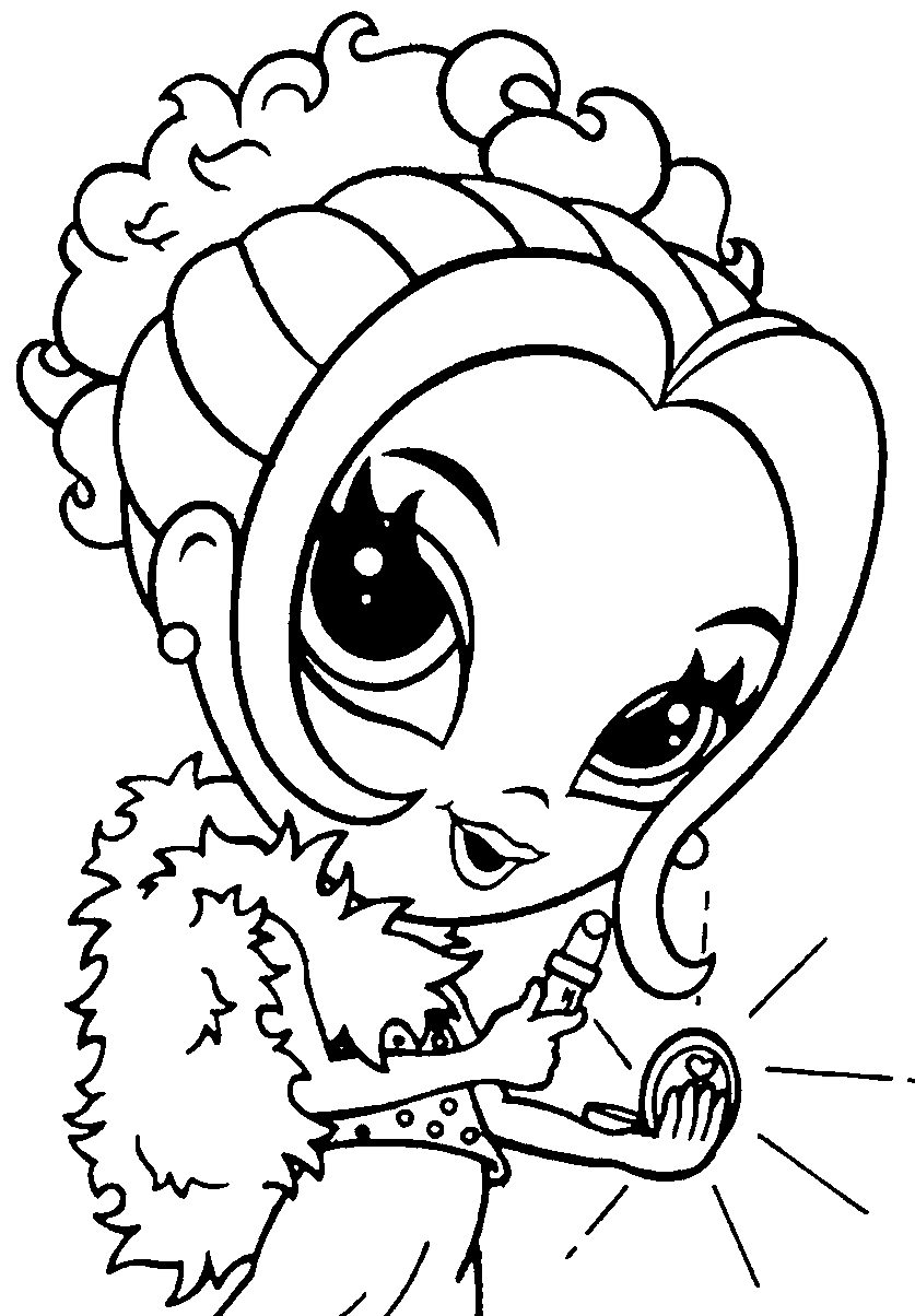lisa frank coloring pages for girls printable Coloring4free
