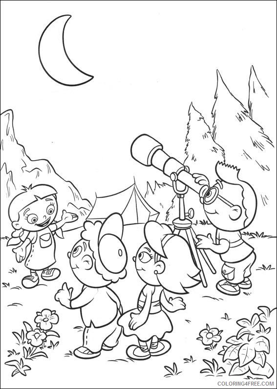 little einsteins coloring pages camping Coloring4free