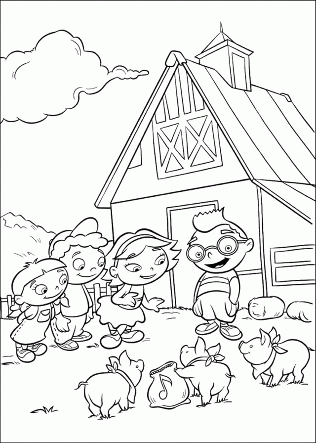 little einsteins coloring pages in farm Coloring4free