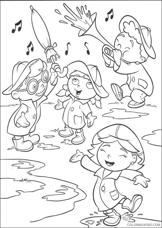 little einsteins coloring pages playing in rain Coloring4free