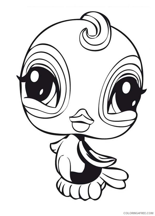 littlest pet shop coloring pages bird Coloring4free