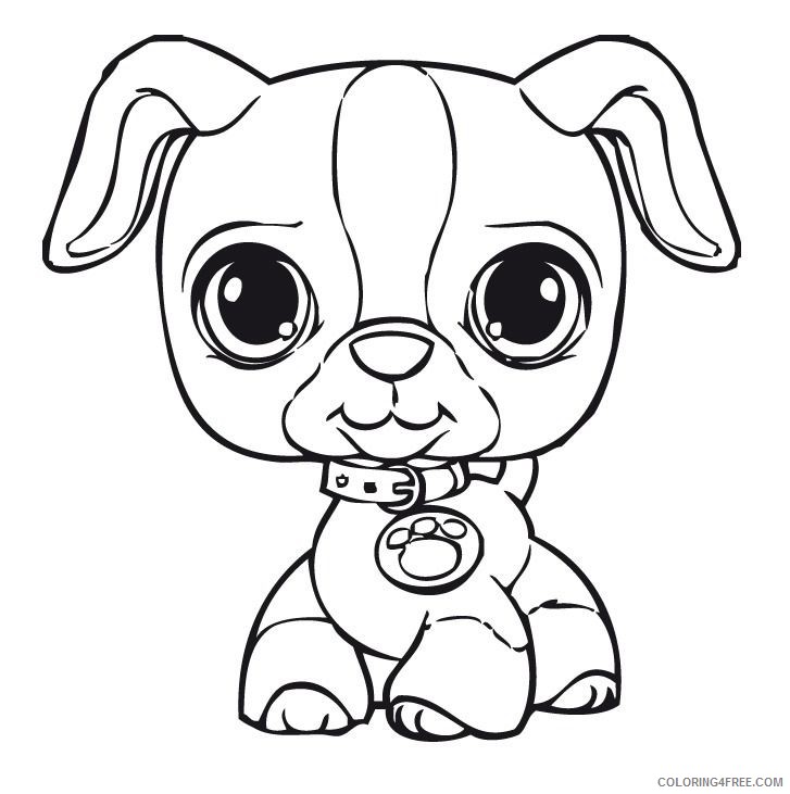 littlest pet shop coloring pages puppy Coloring4free