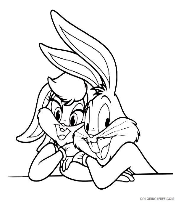 lola and bugs bunny coloring pages Coloring4free