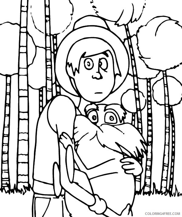 lorax coloring pages and once ler Coloring4free