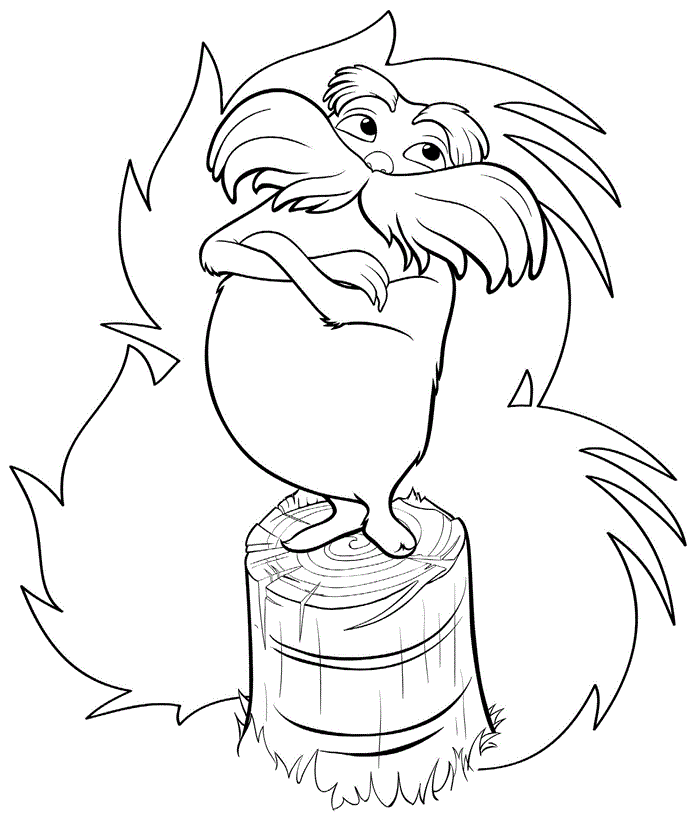 lorax coloring pages printable Coloring4free